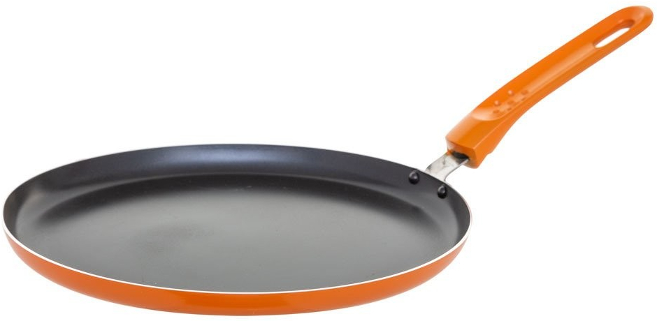 Secret de Gourmet Pancake s oranžovým rámem praktický kuchyňský gadget 26 cm