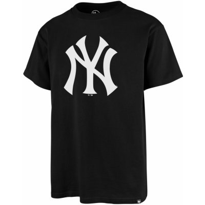 47 Brand T-shirt MLB New York Yankees Imprint 47 Echo Tee BB017TEMIME544088JK Černá – Zboží Mobilmania