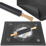 Ruhhy 23760 Silikonový vál 70x50 cm s válečkem – Zboží Dáma