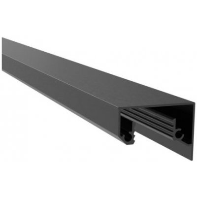Hahn Steel Krycí lišta pro profil, ECO, 5000mm, elox - černá – Zboží Mobilmania