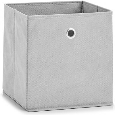 Zeller Textilní úložný box 28 x 28 cm šedý – Zboží Mobilmania