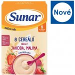 Sunar mléčná kaše 8 cereálií jahoda malina 210 g – Zboží Dáma