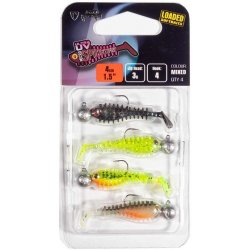 Fox Rage Ultra UV Micro Spikey Mixed Colour Loaded Lure Pack 4cm 3g 4ks