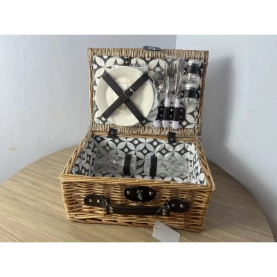 Gelis Piknikový koš pro 2 osoby přírodní tmavě hnědá – Zboží Dáma