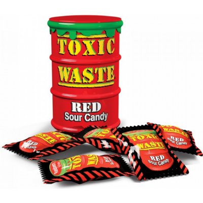 Toxic Waste Red Extreme Sour Candy 42 g