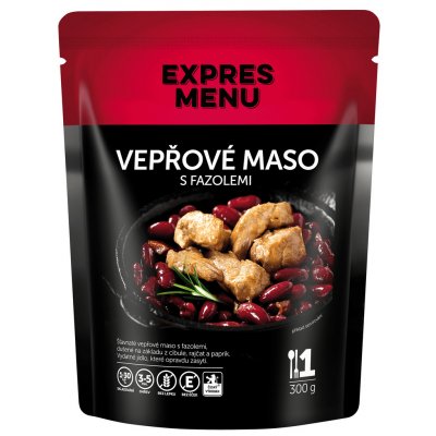 EXPRES MENU vepřové maso s fazolemi 300 g – Zboží Mobilmania