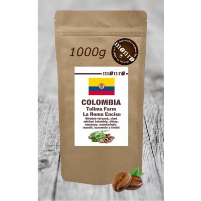 Monro Colombia Tolima Gaitania Farm La Roma Emmanuel Enciso káva 100% Arabika zrnková 1 kg – Hledejceny.cz