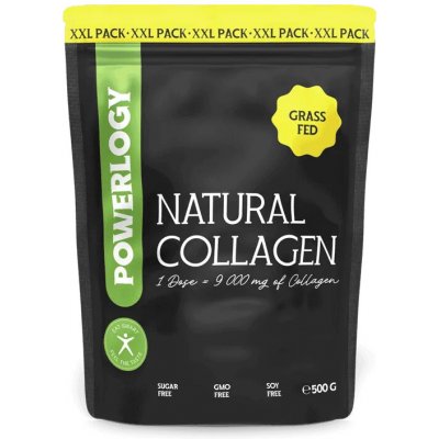 POWERLOGY Natural Collagen XXL 500 g – Hledejceny.cz