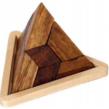 Pyramida 5 dílků dřevěný hlavolam