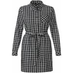 esmara Dámské flanelové šaty černá/bílá – Zboží Dáma