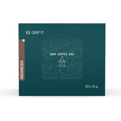 Drip it Káva ve filtru Indonesia Sumatra 20 x 10 g – Hledejceny.cz