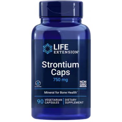 Life Extension Strontium Stroncium 750 mg 90 rostlinných kapslí – Hledejceny.cz