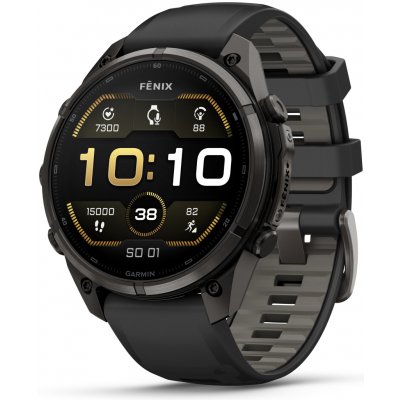 Garmin Fenix 9 Pro 47 mm AMOLED Carbon Gray DLC Titanium Black/Pebble 010-04336-16 – Zboží Živě