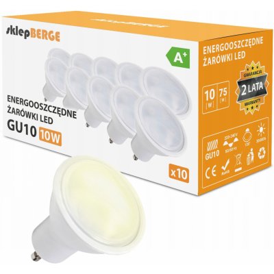 Berge LED žárovka GU10 10W 840Lm teplá bílá – Zboží Mobilmania