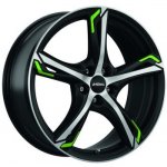 Ronal R62 8,5x20 5x110 ET35 black polished green – Sleviste.cz