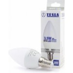 Tesla LED CL143530-2, žárovka CANDLE svíčka, E14, 3,5W, 230V, 249lm, 25 000h, 3000K teplá bíl – Zbozi.Blesk.cz