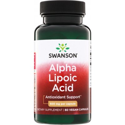 Swanson ALA Kyselina Alfa-lipoová 600 mg 60 kapslí – Hledejceny.cz