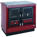 KVS Moravia KLAUDIE VSP-9112.4382 - V sporák s troubou 5,5 kW s výměníkem, pravý, bordó/chrom – Zboží Dáma