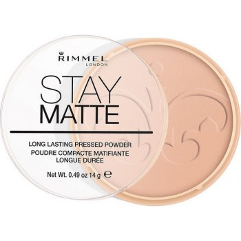 Rimmel London Stay Matte Dlouhotrvající kompaktní pudr 008 Cashmere 14 g