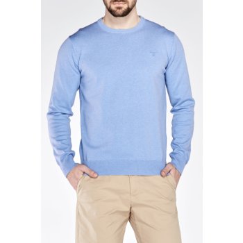 Gant pánský svetr Lightweight Cotton Crew modrá