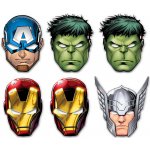 Maska Avengers 23cm set 6ks