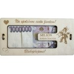 Barcanox Svatební dřevěné přání - Milion korun - Kominík – Zboží Dáma