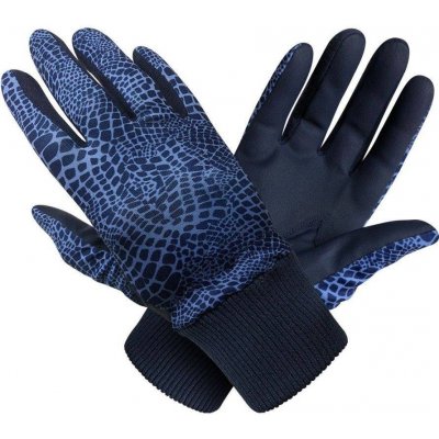 Surprize Polar Stretch Winter Womens Golf Glove pár modré/hadí kůže M – Zboží Dáma