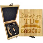 Sablio Dárková sada na víno Děkuji za tu nejlepší babičku: 147×168×49 mm – Hledejceny.cz