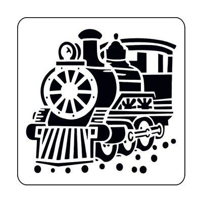 Artemiss Lokomotiva plastová šablona 492 GS 14,5x14,5 – Zboží Dáma