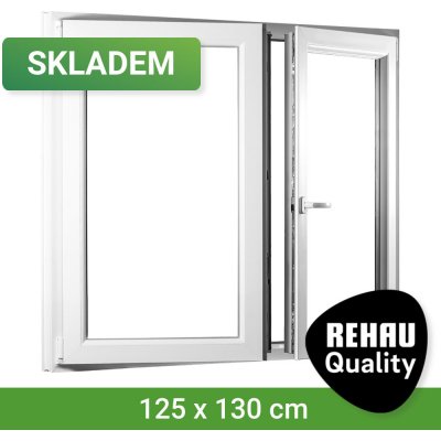 SKLADOVÁ-OKNA.cz se štulpem REHAU Smartline+ 1250 x 1300 – HobbyKompas.cz