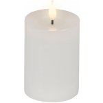 LED svíčka Lumineo s knotem 7,5 x 13,5 cm,bílá, teplé světlo, Kaemingk – Hledejceny.cz