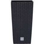 Květináč RATO SQUARE 20 x 20 x 37,6 cm antracitový – Hledejceny.cz