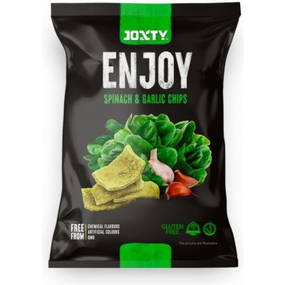 JOXTY ENJOY CHIPS Chipsy bramborové se špenátem a česnekem 40 g – Zboží Dáma