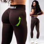 NEBBIA High-waist push-up legíny POWER hnědé – Hledejceny.cz