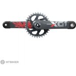 SRAM X01 Eagle Boost Carbon kliky, 165 mm, 32T, 1x12, červená – Zboží Dáma