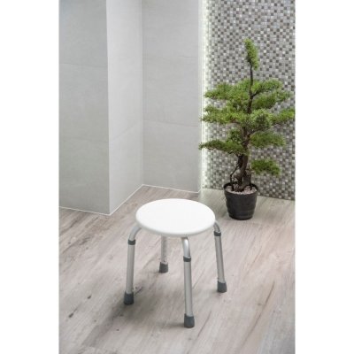 Olsen Spa sprchová stolička kulatá 32 x 32 x 35,5 55,3 cm KD02331408 – Zbozi.Blesk.cz
