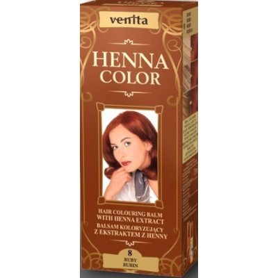 Venita Henna Color přírodní barva na vlasy 8 rubínově červená 75 ml – Zboží Mobilmania