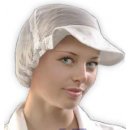 Nela kuchařská čepice s kšiltem bílá UNI