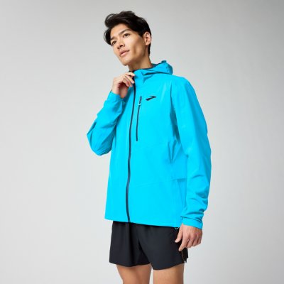 Brooks High Point Waterproof Jacket 2 M Atomic Blue – Zboží Mobilmania