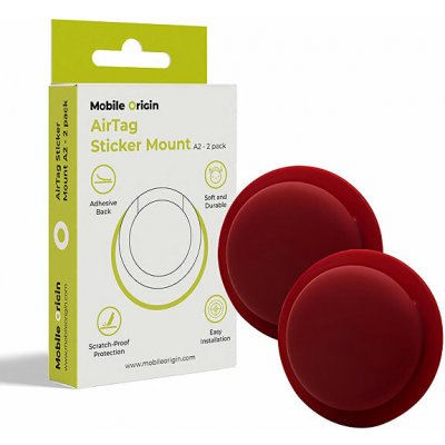 Mobile Origin AirTag Sticker Mount A2 (2 ks) (MO-ATS-RRED) červené – Zboží Živě
