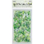 Průhledné samolepky květin a rostlin zelená – Zboží Mobilmania