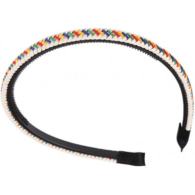 Čelenka do vlasů proplétaná Varianta: 4 multikolor, Balení: 1 ks – Sleviste.cz