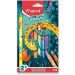 Maped Pastelky Jumbo Jungle Fever trojhranné 863700 12 ks – Zboží Živě