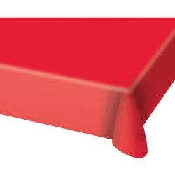 Folat Plastový ubrus červený 130x180 cm