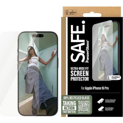 PanzerGlass SAFE Ultra-Wide Fit ochranné sklo iPhone 16 Pro čiré 165774 – Zboží Živě