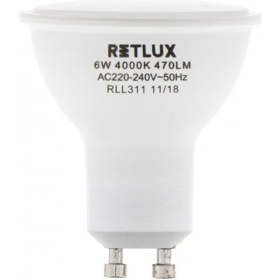 Retlux RLL 311 GU10 žár. 3STM 6W CW