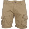 Pánské kraťasy a šortky Alpha Industries kalhoty krátké Crew short khaki