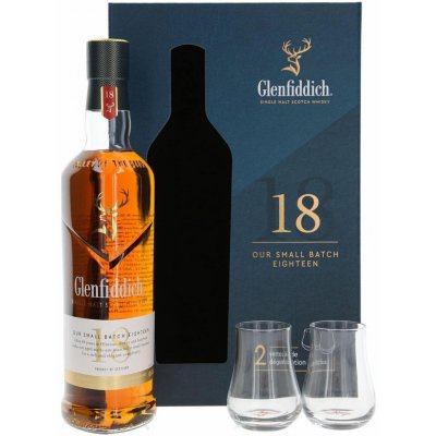 Glenfiddich Small Batch Reserve 18 Y.O. se skleničkami 43% 0,7 l (kazeta) – Hledejceny.cz