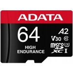 Adata High Endurance Micro SD 64GB AUSDX64GUI3V30SHA2-RA1 – Zboží Živě