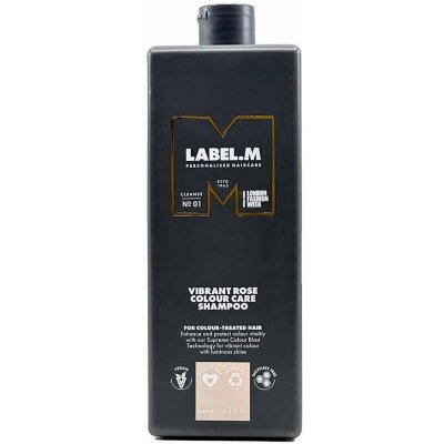 Label.m Vibrant Rose Colour Care Shampoo Šampon pro péči a barvu 1000 ml